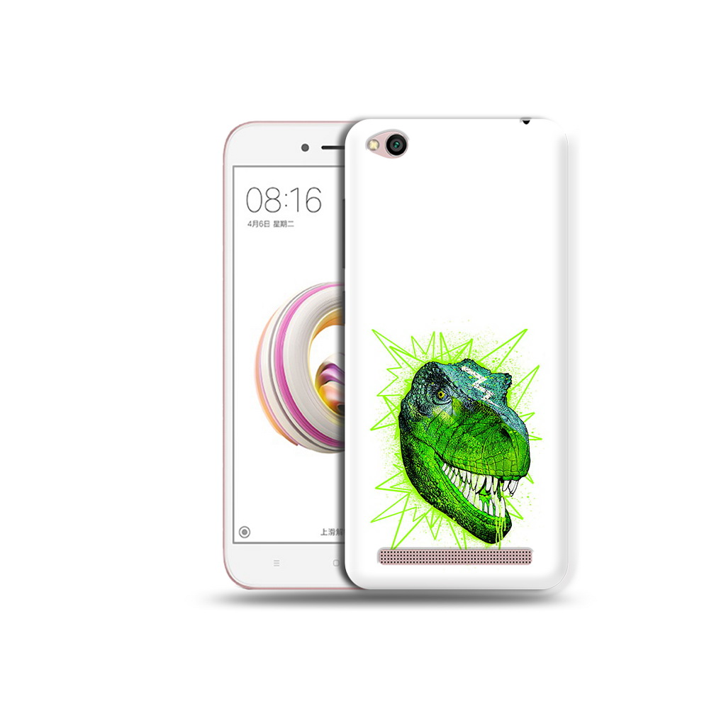 

Чехол MyPads Tocco для Xiaomi Redmi 5A зеленый динозавр (PT227197.319.358), Прозрачный, Tocco