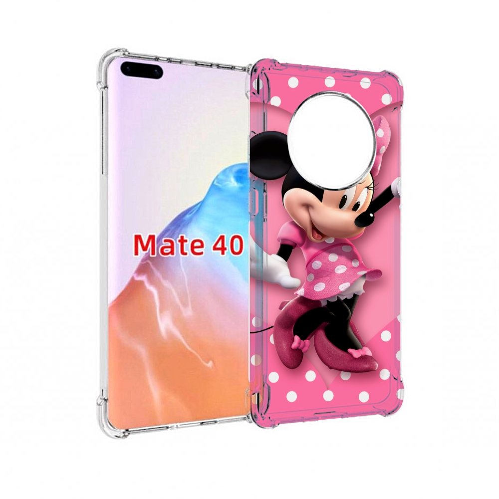 

Чехол MyPads Tocco для Huawei Mate 40 Минни-Маус-в-сердце женский, Прозрачный, Tocco