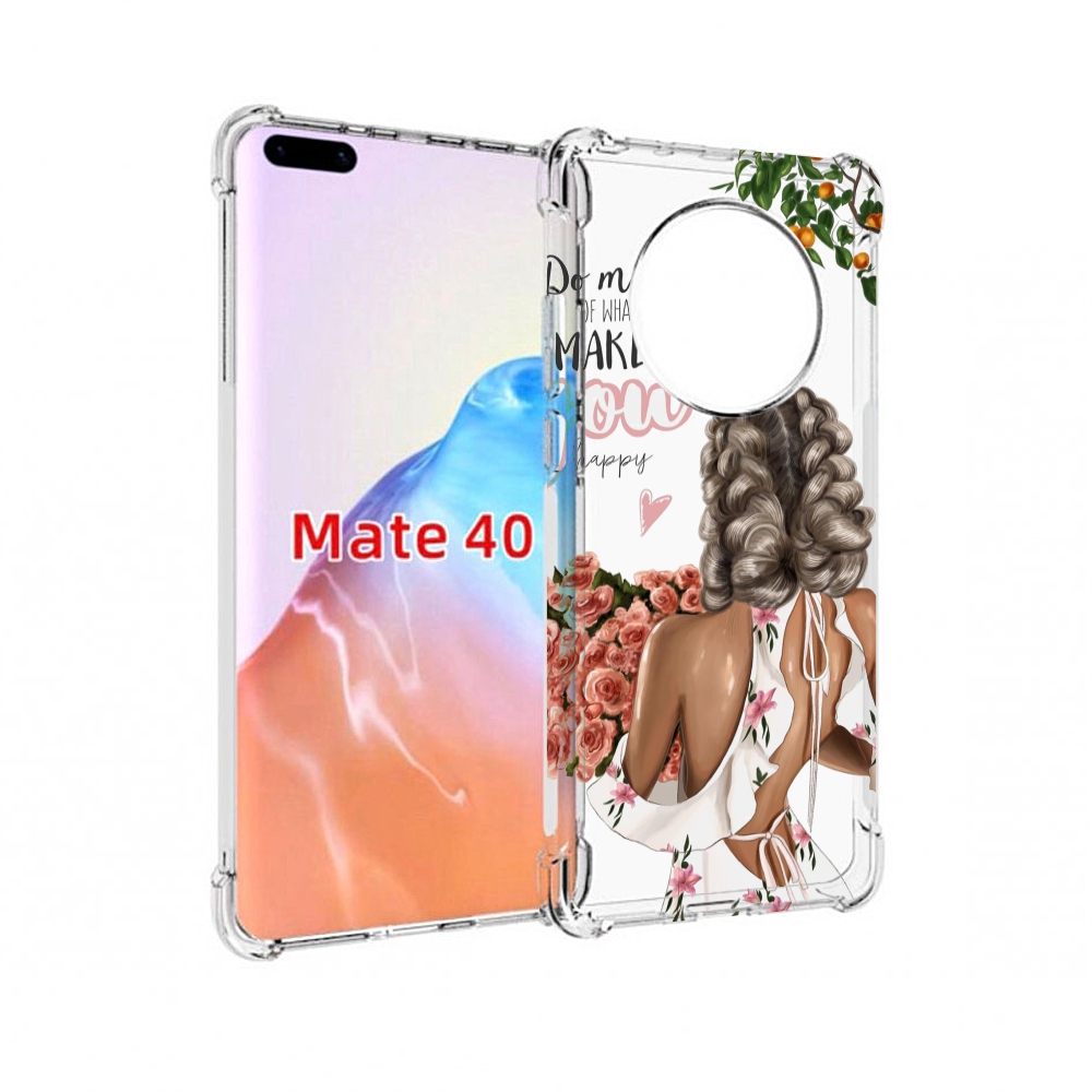 

Чехол MyPads Tocco для Huawei Mate 40 Мелочи-делают-тебя-счастливой, Прозрачный, Tocco