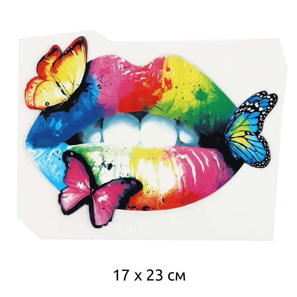 

TBY Губы и бабочки, 17х23 см, 10 шт
