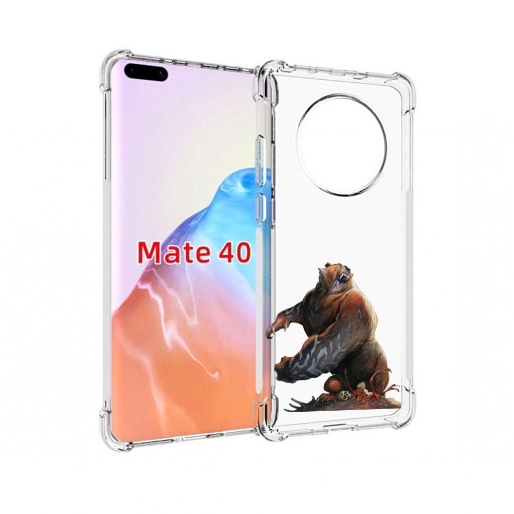 Чехол MyPads Tocco для Huawei Mate 40 Медведь-жестокий