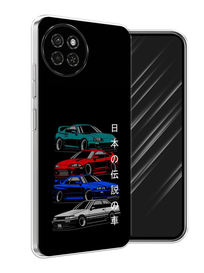 

Чехол Awog на Itel S23 "JDM Legend cars", Зеленый;красный;синий, 3201450-1