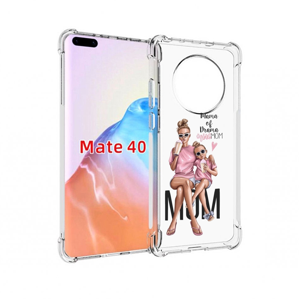 

Чехол MyPads Tocco для Huawei Mate 40 Мама-мечты женский, Прозрачный, Tocco