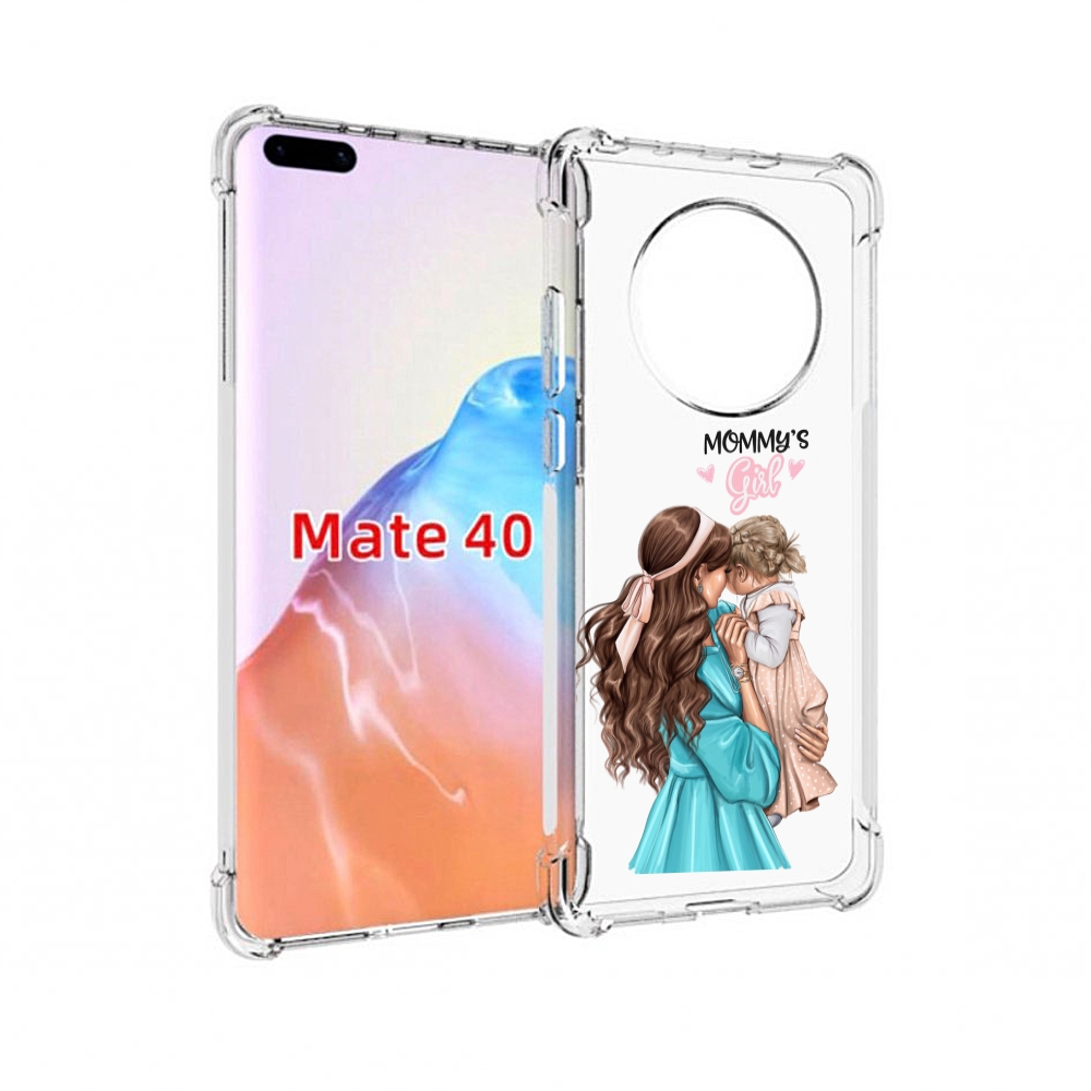 

Чехол MyPads Tocco для Huawei Mate 40 Мама-девочки женский, Прозрачный, Tocco
