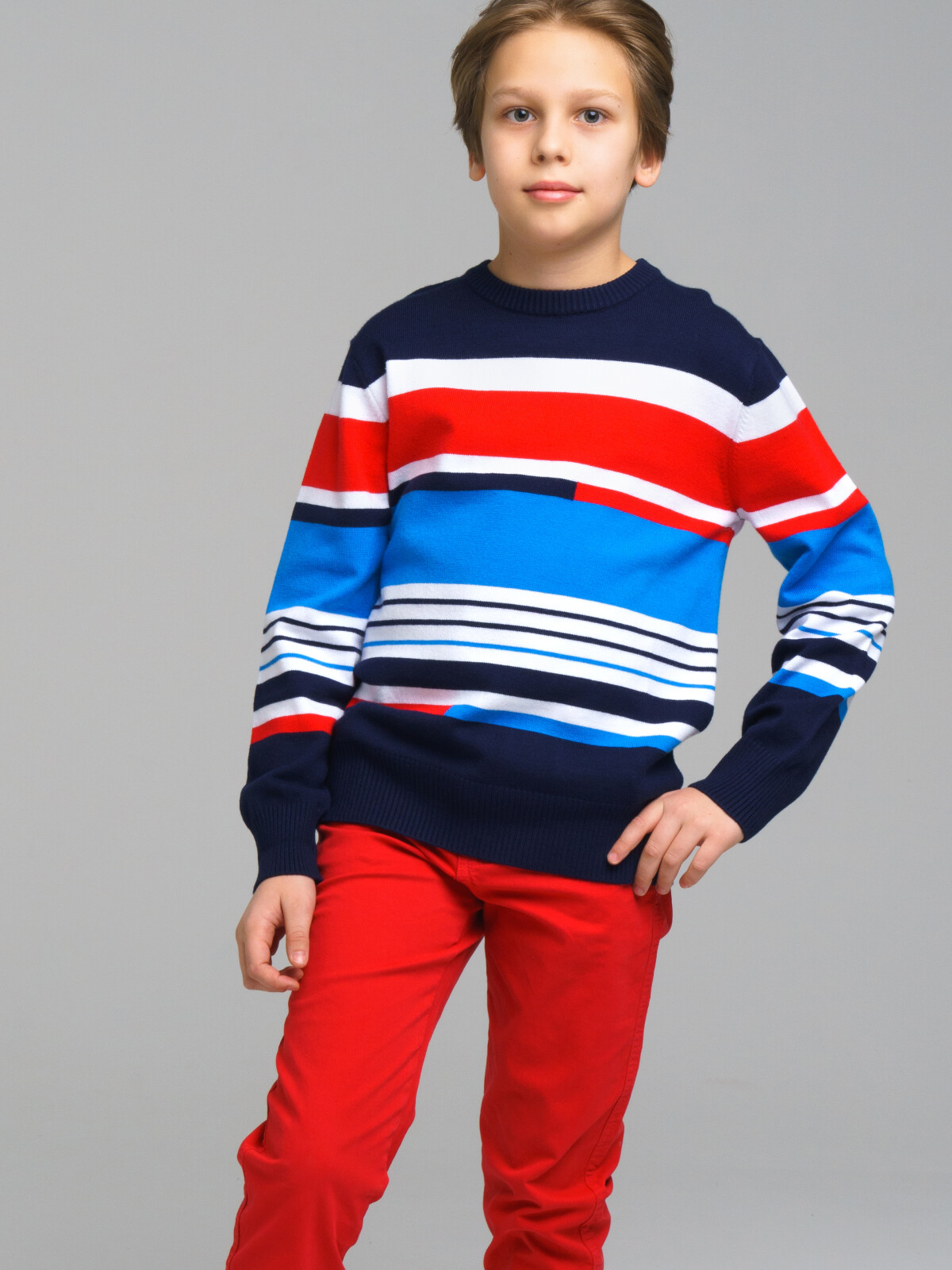 

Джемпер детский PlayToday 12311039, цвет разноцветный, размер 158, 12311039