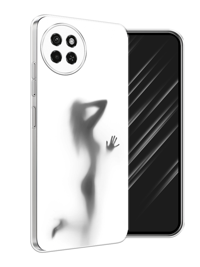 

Чехол Awog на Itel S23 "Стекло в душе", Белый;серый;черный, 3201450-1