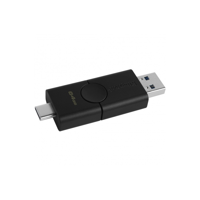 

Флешка Kingston DataTraveler Duo 64ГБ Black (DTDE/64GB), DataTraveler Duo