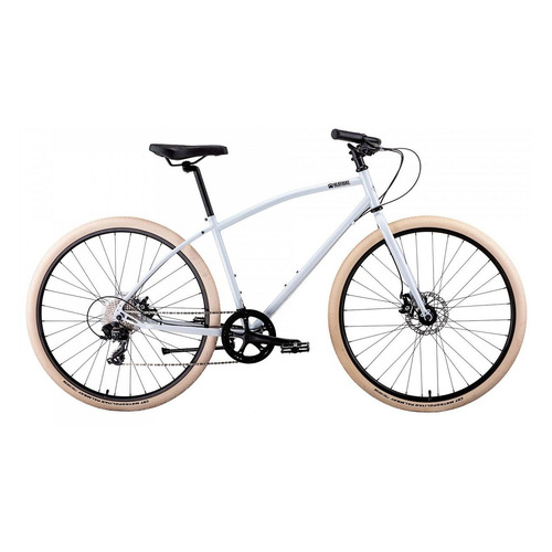 фото Велосипед bearbike perm (2021), городской (взрослый), рама 19.5", колеса 28", белый, 14.05
