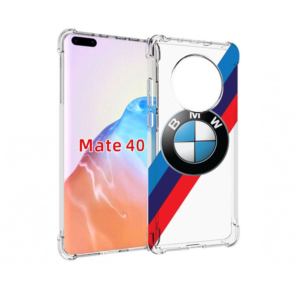 

Чехол MyPads Tocco для Huawei Mate 40 Лого-BMW мужской, Прозрачный, Tocco