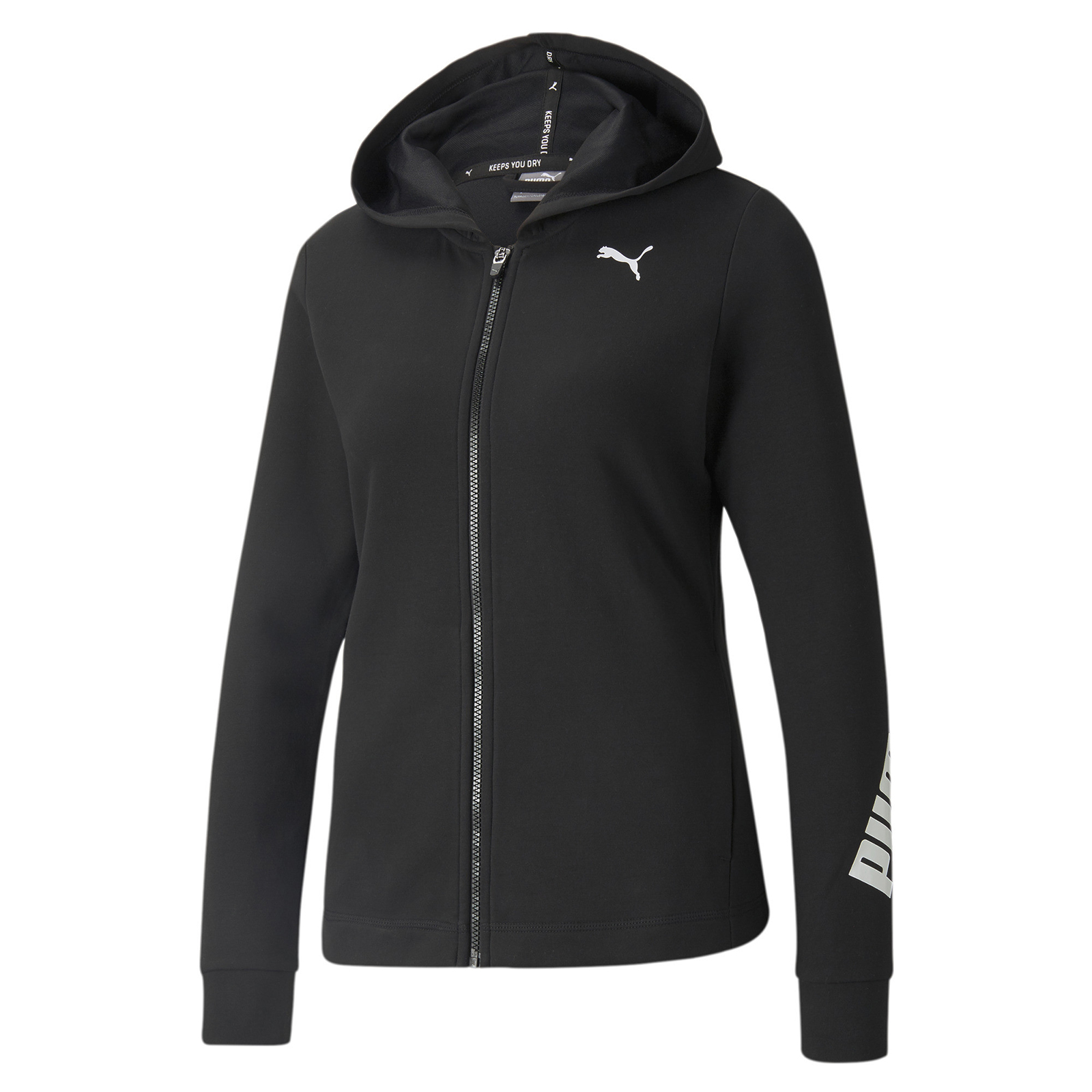 фото Толстовка женская puma modern sports full-zip черная xl