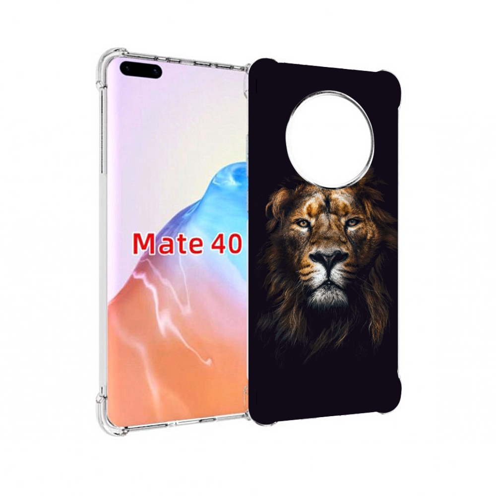 

Чехол MyPads Tocco для Huawei Mate 40 Лев-в-тени мужской, Прозрачный, Tocco