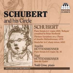 SCHUBERT - And His Circle - Piano Sonatas