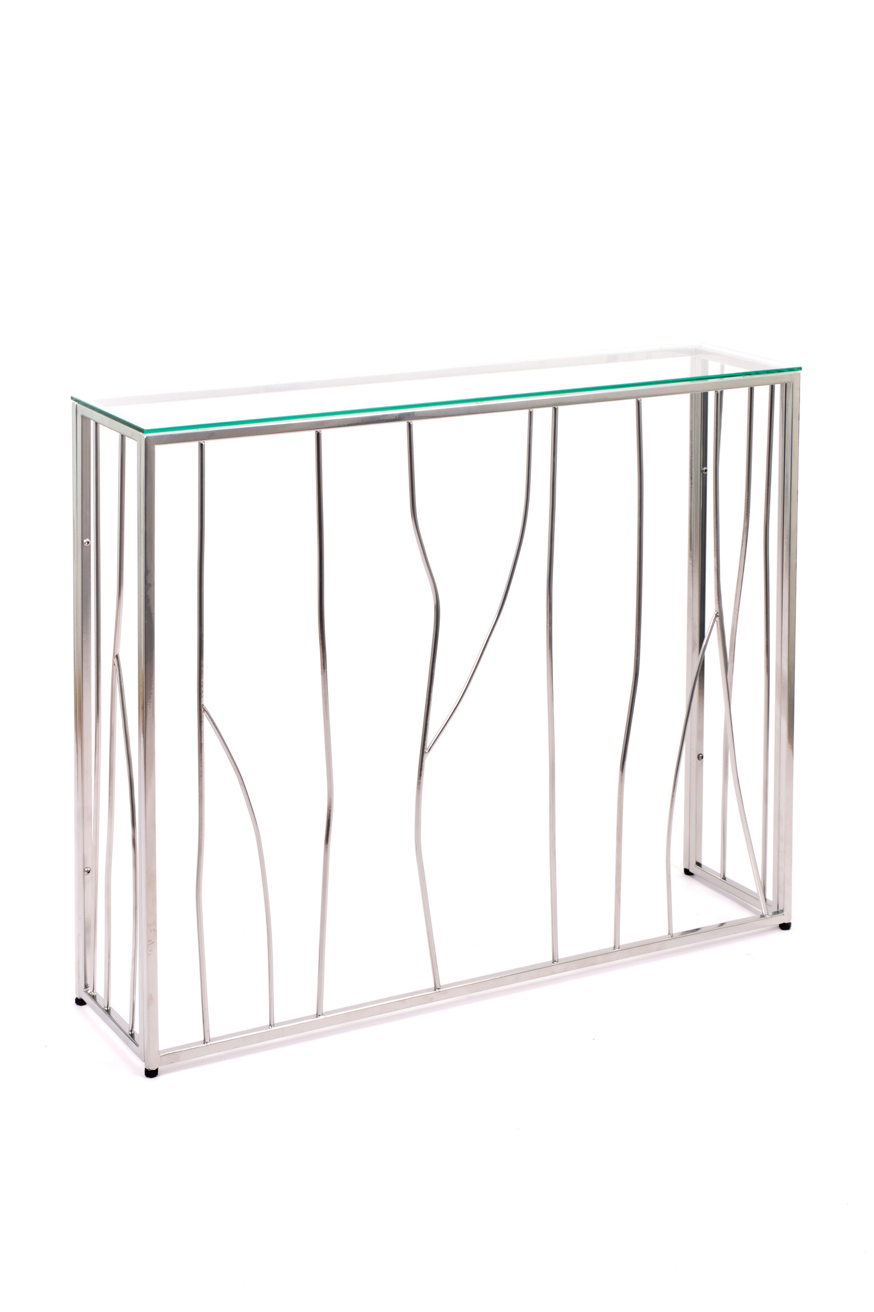 

Консольный стол 1022-CS clear серебряный AllConsoles 100x25x80, Серебристый, 1022-CS clear