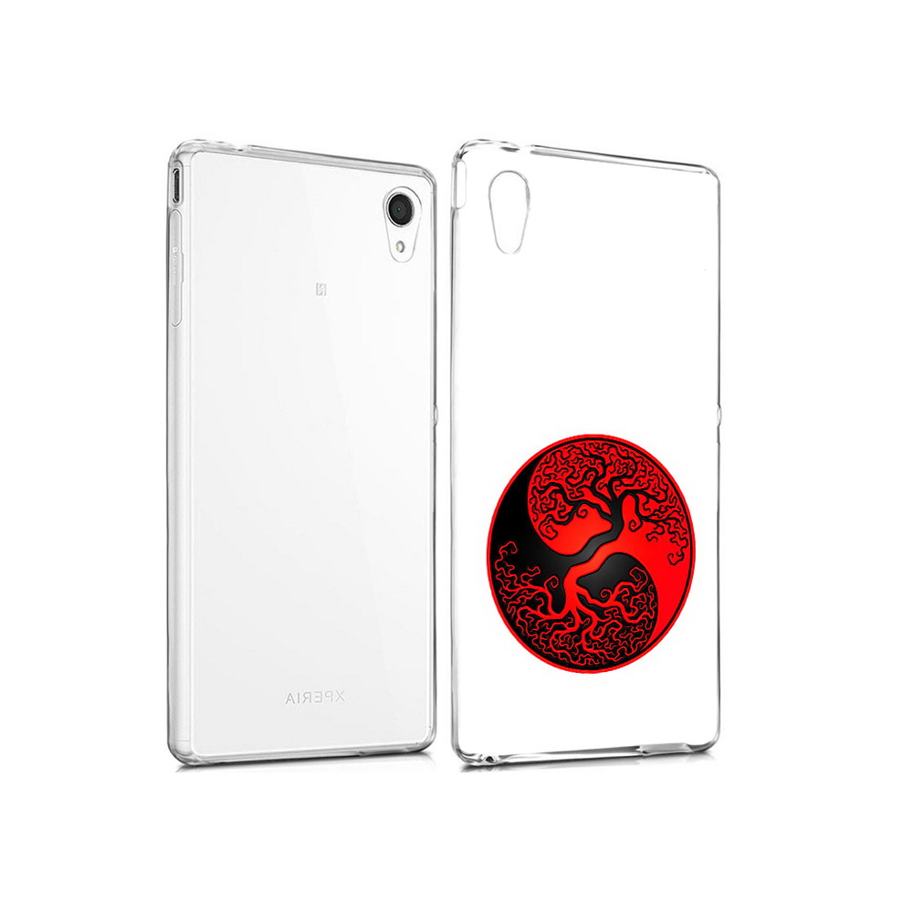 

Чехол MyPads Tocco для Sony Xperia M4 Aqua инь янь дерево (PT41841.249.379), Прозрачный, Tocco