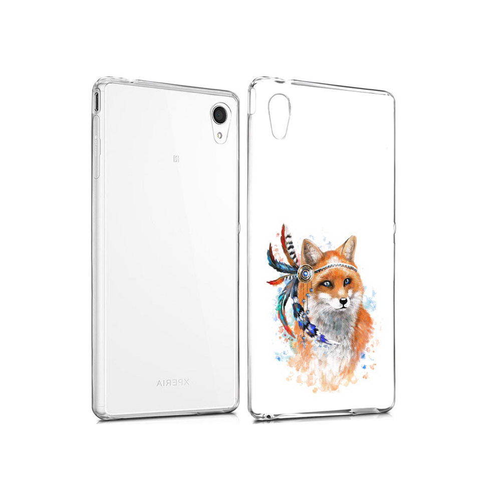 

Чехол MyPads Tocco для Sony Xperia M4 Aqua инду лиса (PT41841.249.377), Прозрачный, Tocco