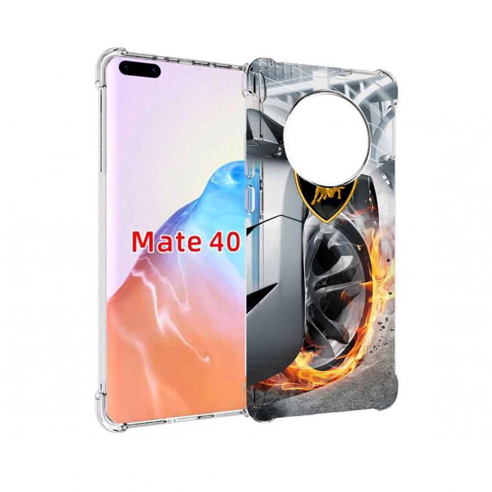 

Чехол MyPads Tocco для Huawei Mate 40 Ламборгини мужской, Прозрачный, Tocco