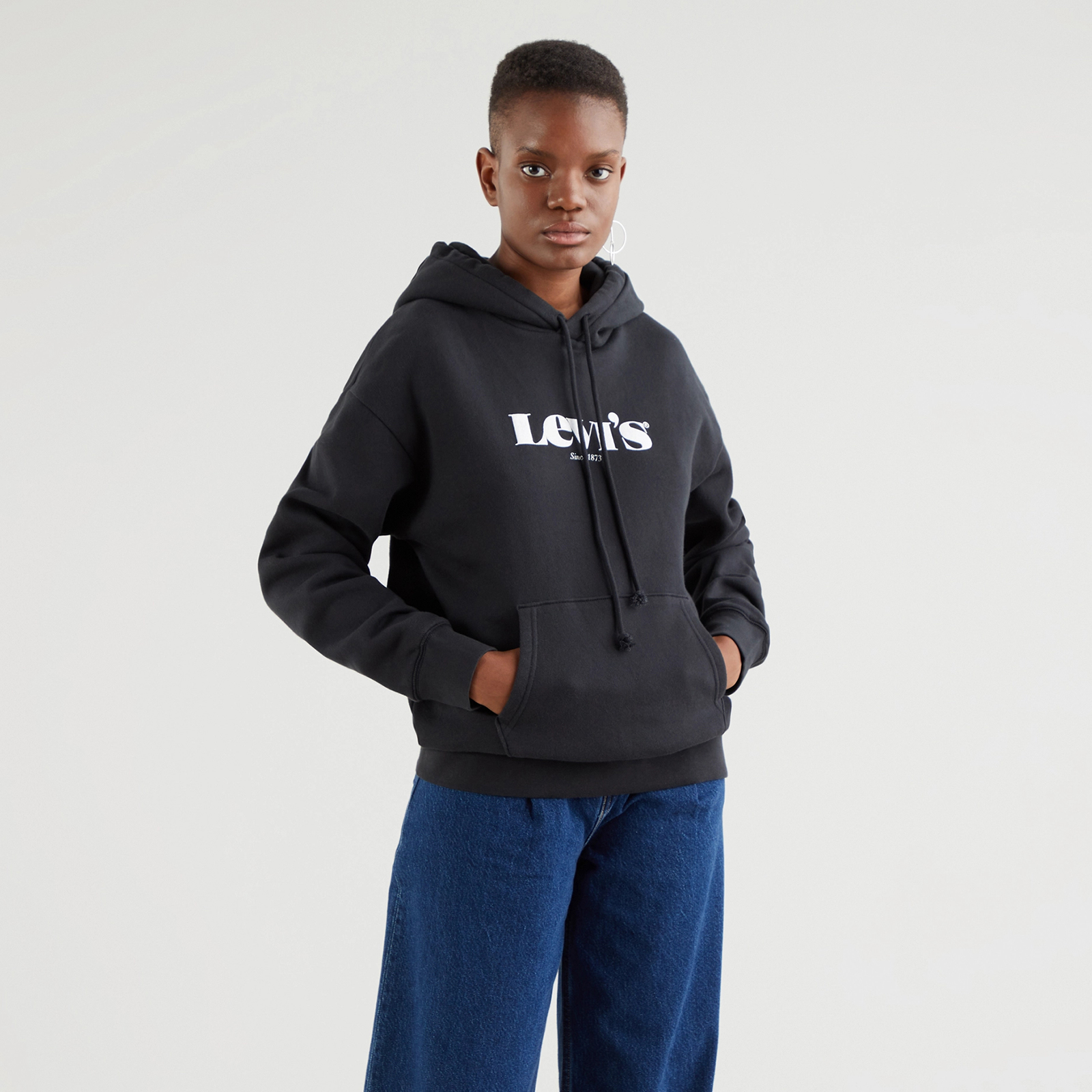 фото Толстовка женская levi's graphic standard черная xxs