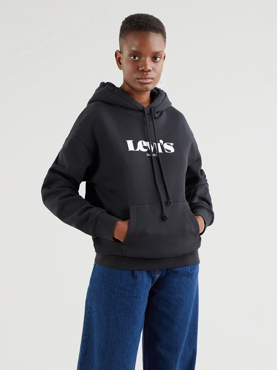 

Толстовка женская Levi's Graphic Standard черная XL, Graphic Standard