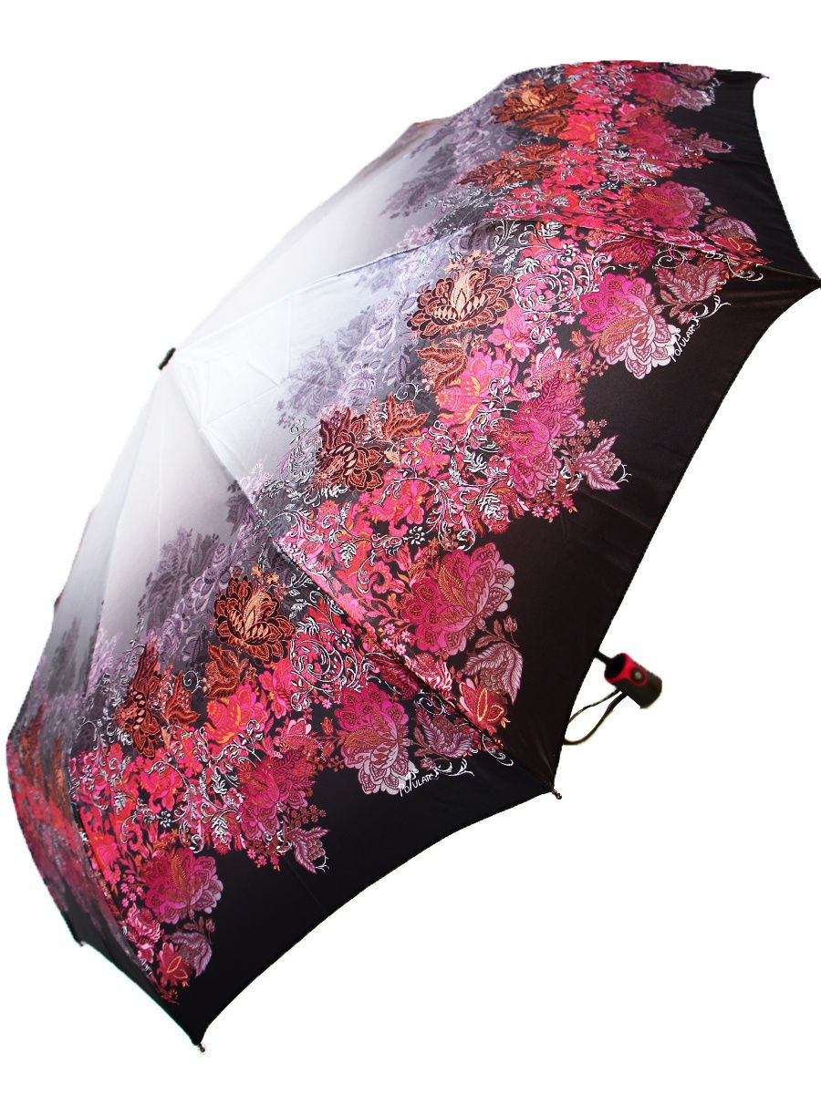 

Зонт женский Popular Umbrella 1294 красный/коричневый, 1294