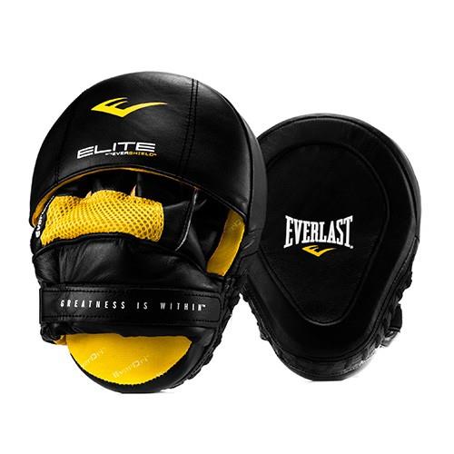 фото Everlast лапы everlast pro elite leather mantis черные