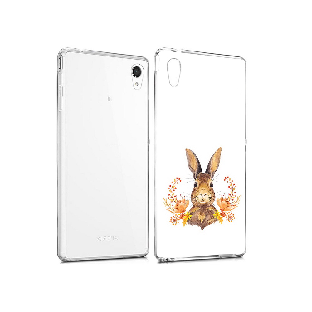 

Чехол MyPads Tocco для Sony Xperia M4 Aqua зайка в цветах (PT41841.249.349), Прозрачный, Tocco