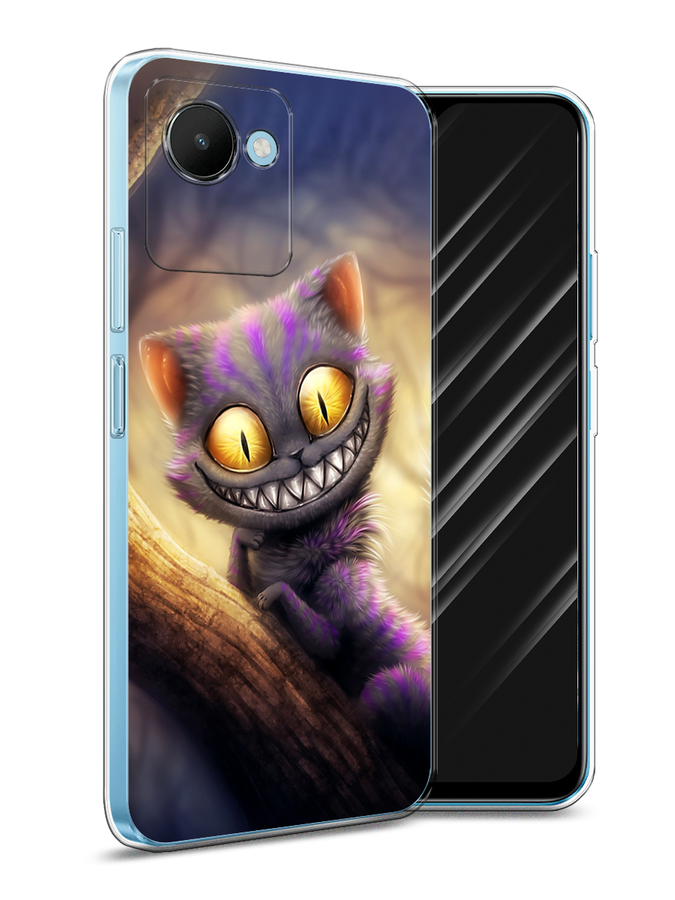 

Чехол Awog на Realme C30S 4G "Cheshire Cat", Фиолетовый;желтый, 2511650-1