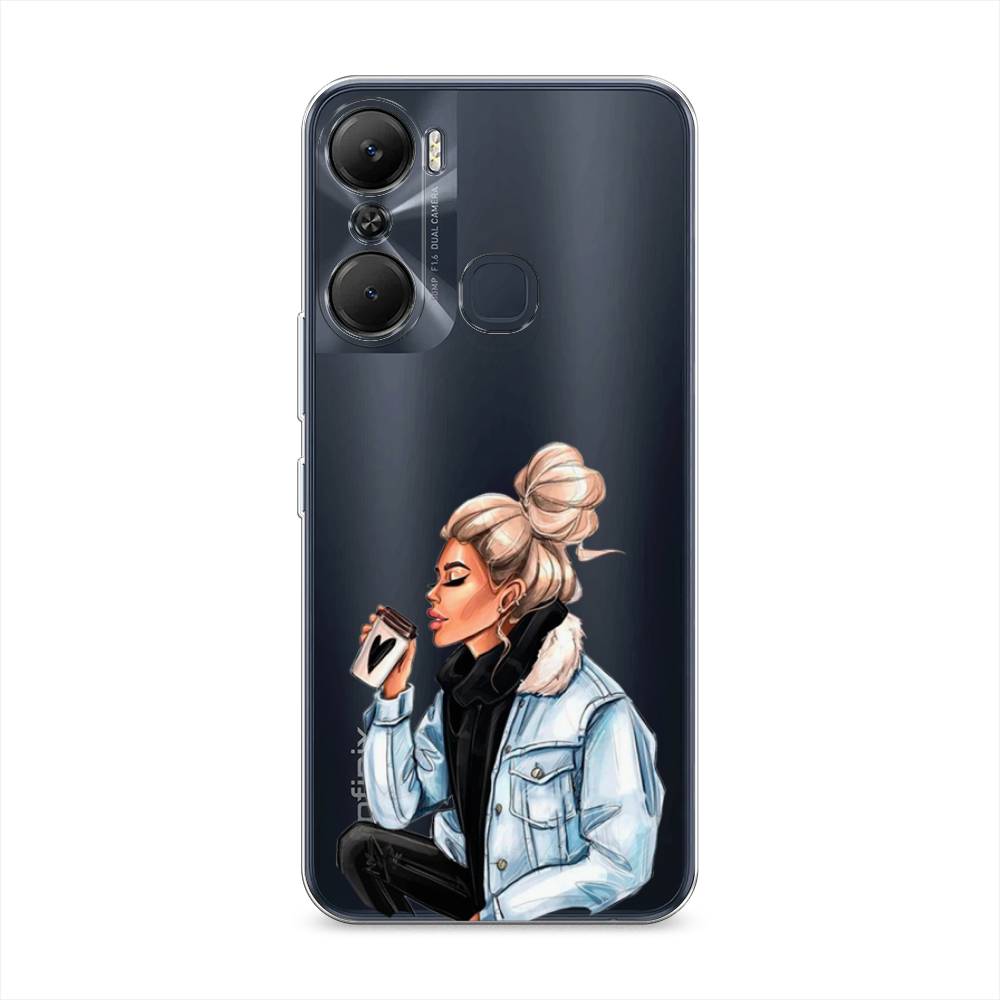 

Чехол Awog на Infinix Hot 12 Pro / Инфиникс Хот 12 Про "Cute girl", Коричневый;бежевый, 3102450-7
