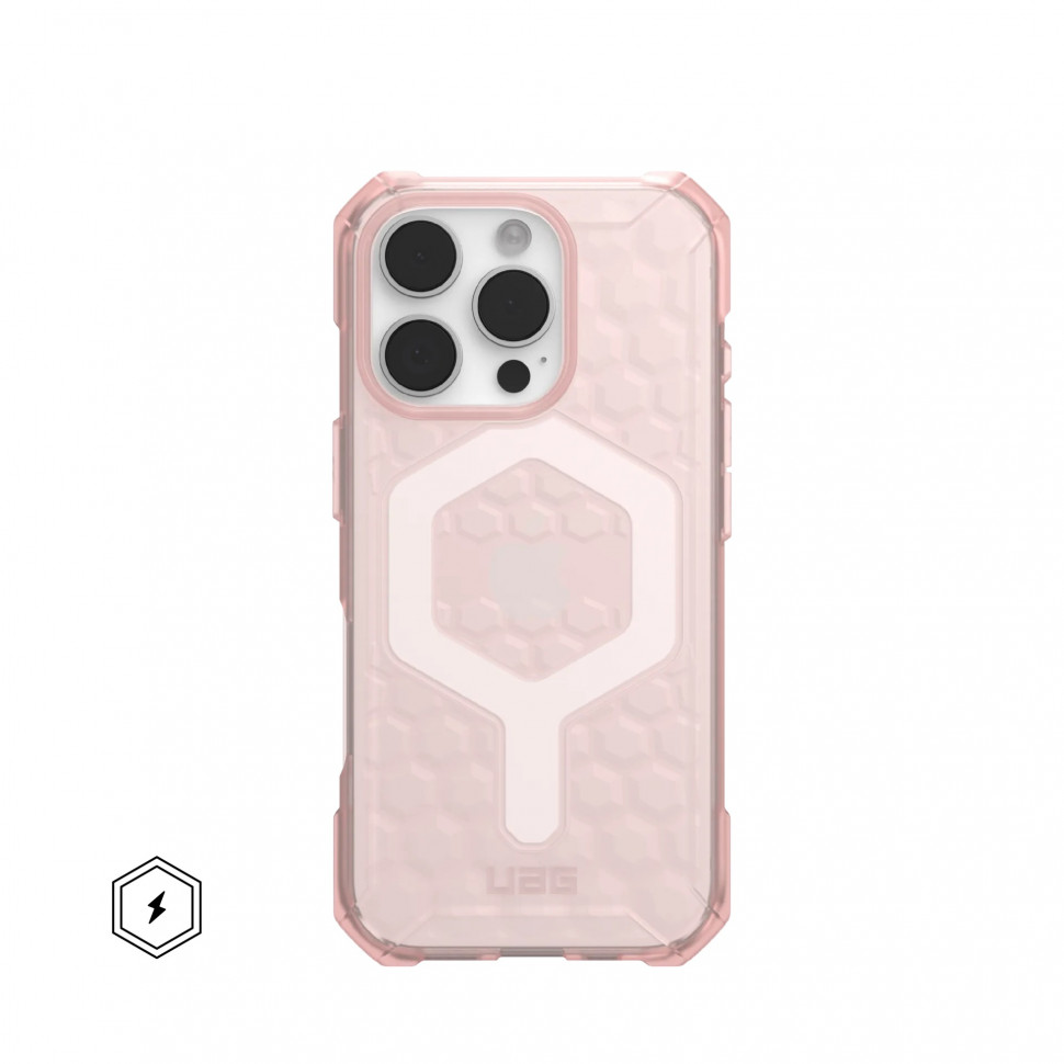 

Чехол UAG Essential Armor MagSafe для Apple iPhone 16 Pro Rose, Розовый, Essential Armor MagSafe