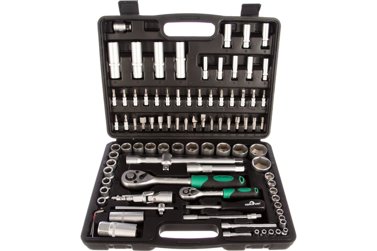 

Набор инструментов ЧЕМОДАН (94 предмета) Сервис ключ 71094