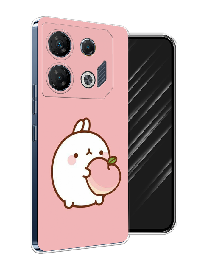 

Чехол Awog на Infinix GT 10 Pro "Кролик с персиком", Розовый;бежевый, 3104850-1