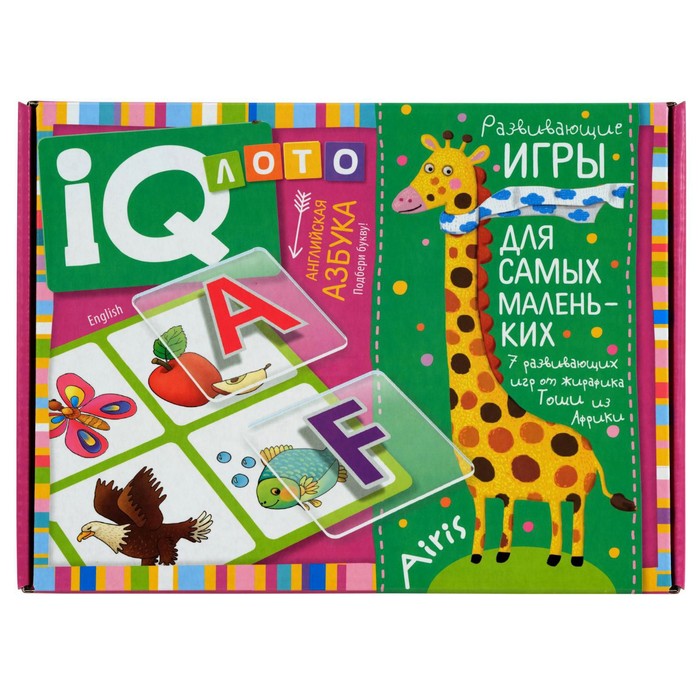 

Пластиковое лото для малышей. English. Азбука., IQ Лото