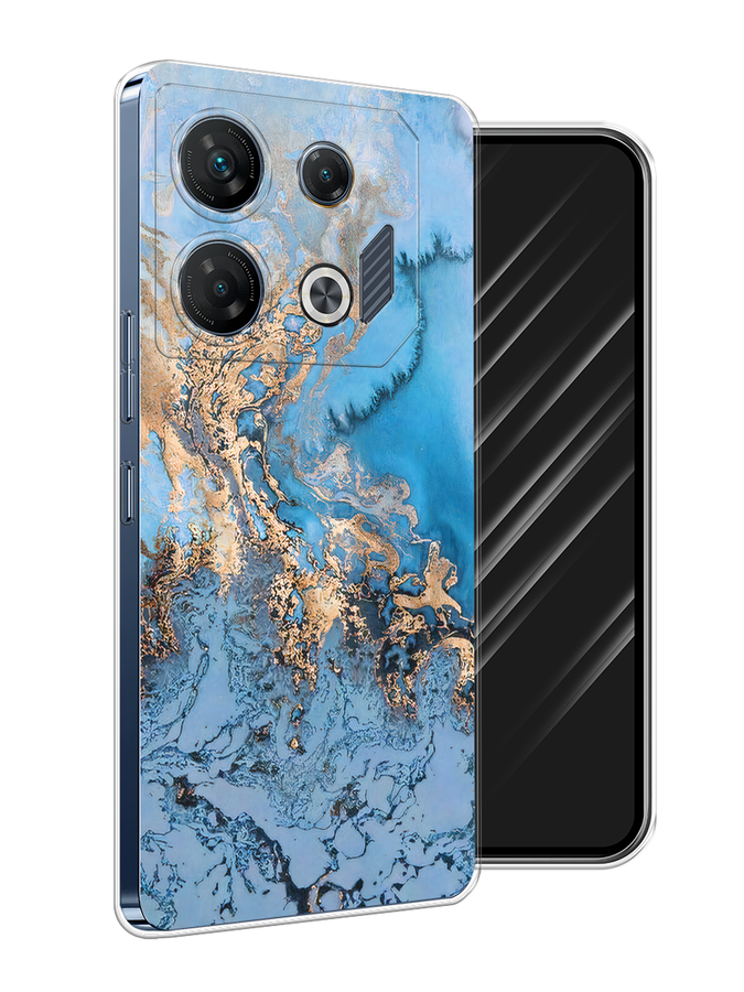 

Чехол Awog на Infinix GT 10 Pro "Морозная лавина синяя", Серебристый, 3104850-1