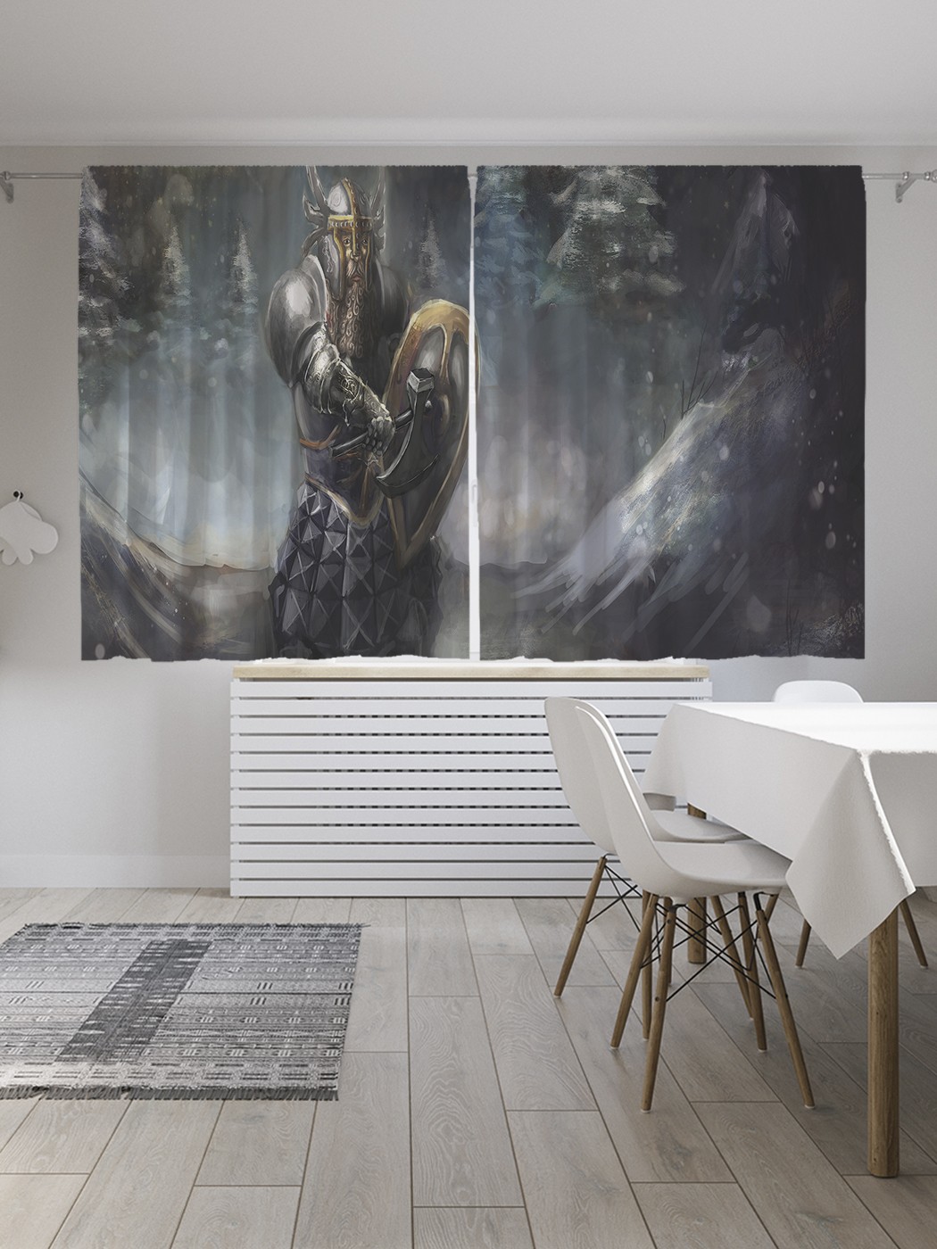 

Классические шторы JoyArty "Рыцарь в ночи", серия Oxford DeLux, 2 полотна 145x180 см, Рыцарь в ночи