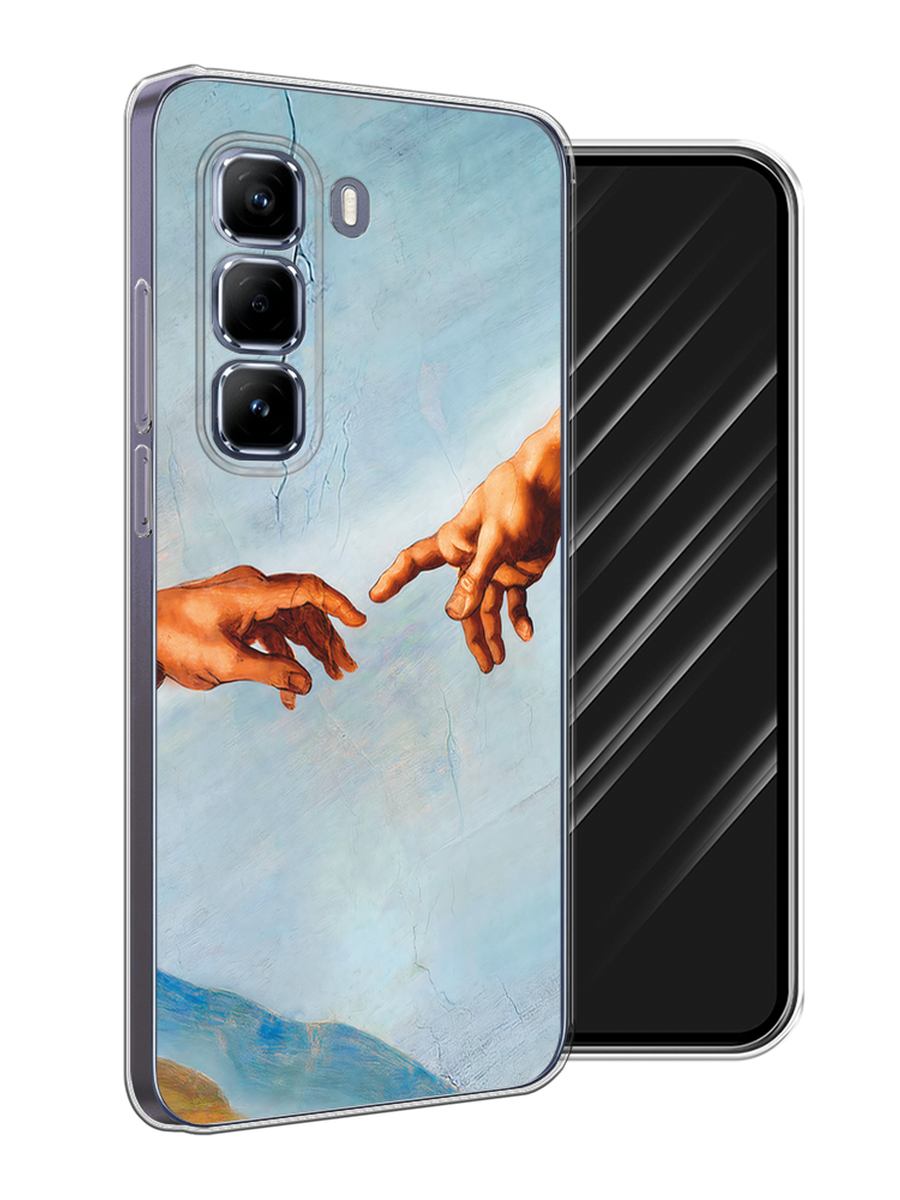 

Чехол Awog на Infinix Hot 50 Pro "Сотворение Адама", Голубой;коричневый;серый, 3106950-1