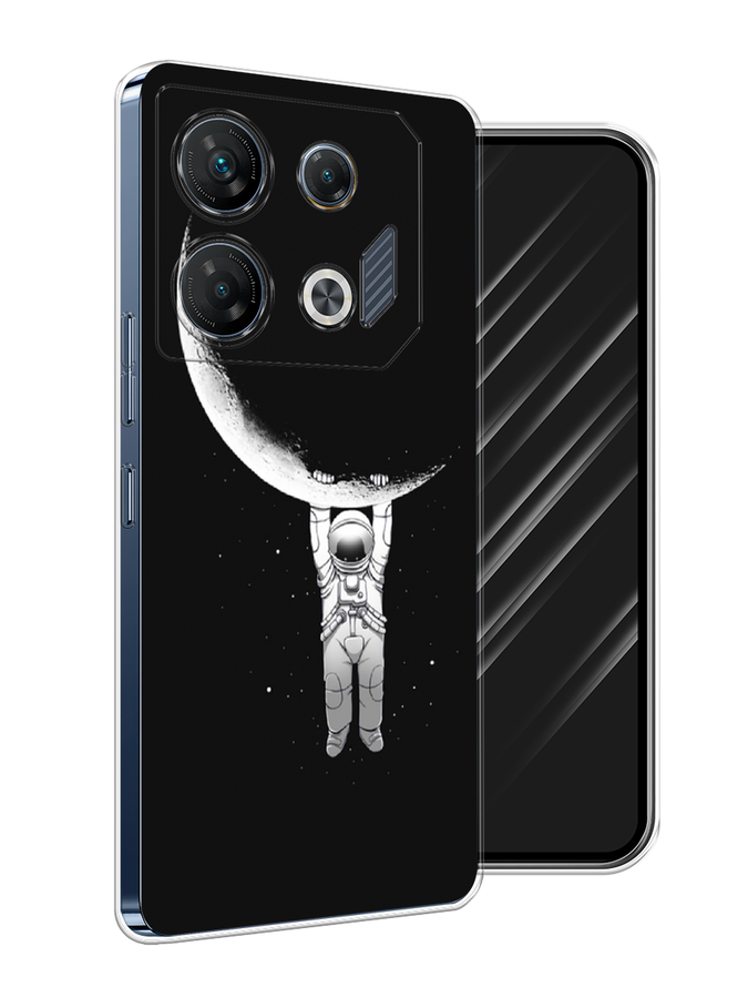 

Чехол Awog на Infinix GT 10 Pro "Космонавт", Белый;черный, 3104850-1