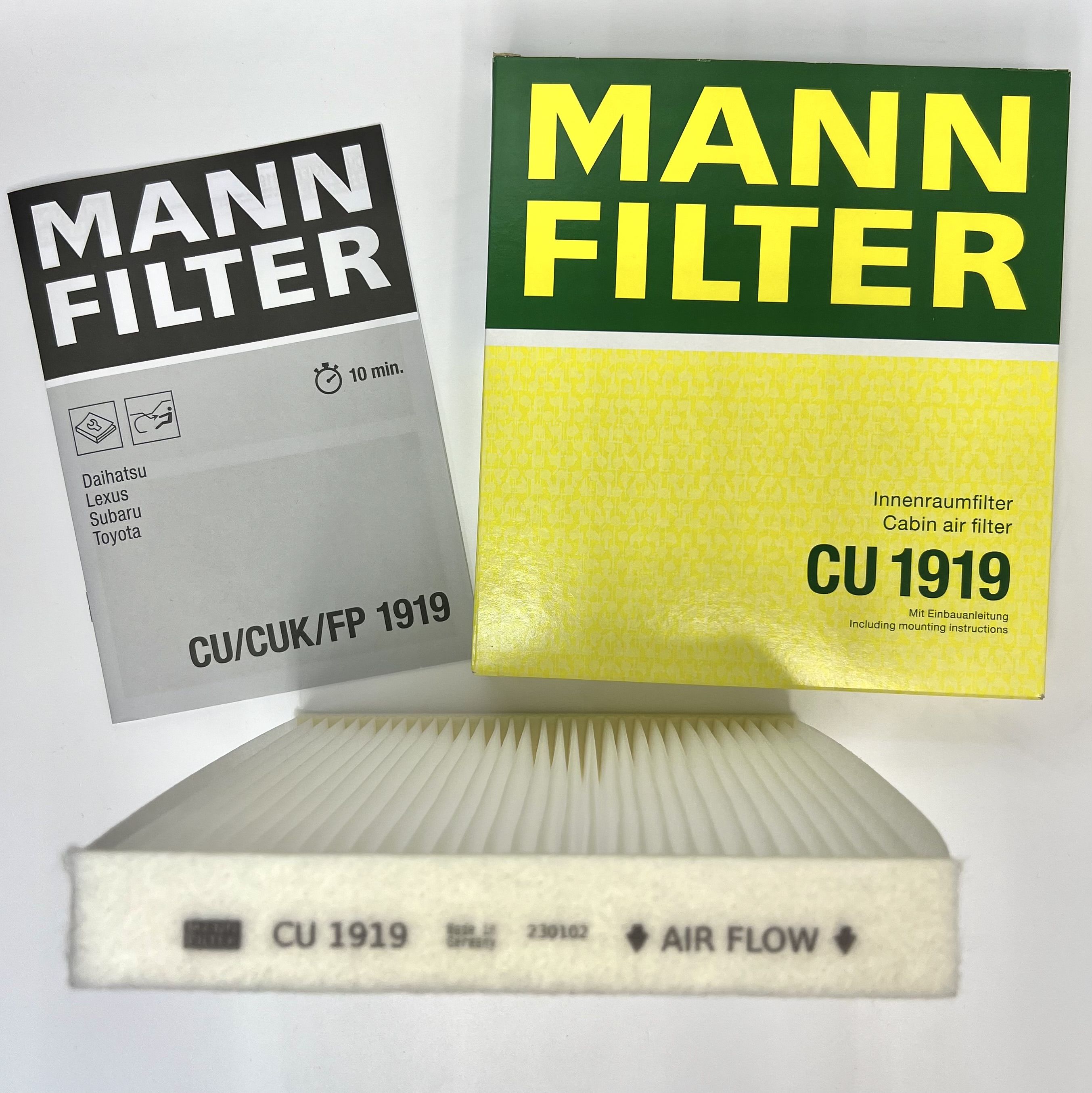 

Воздушный фильтр салона MANN FILTER CU1919