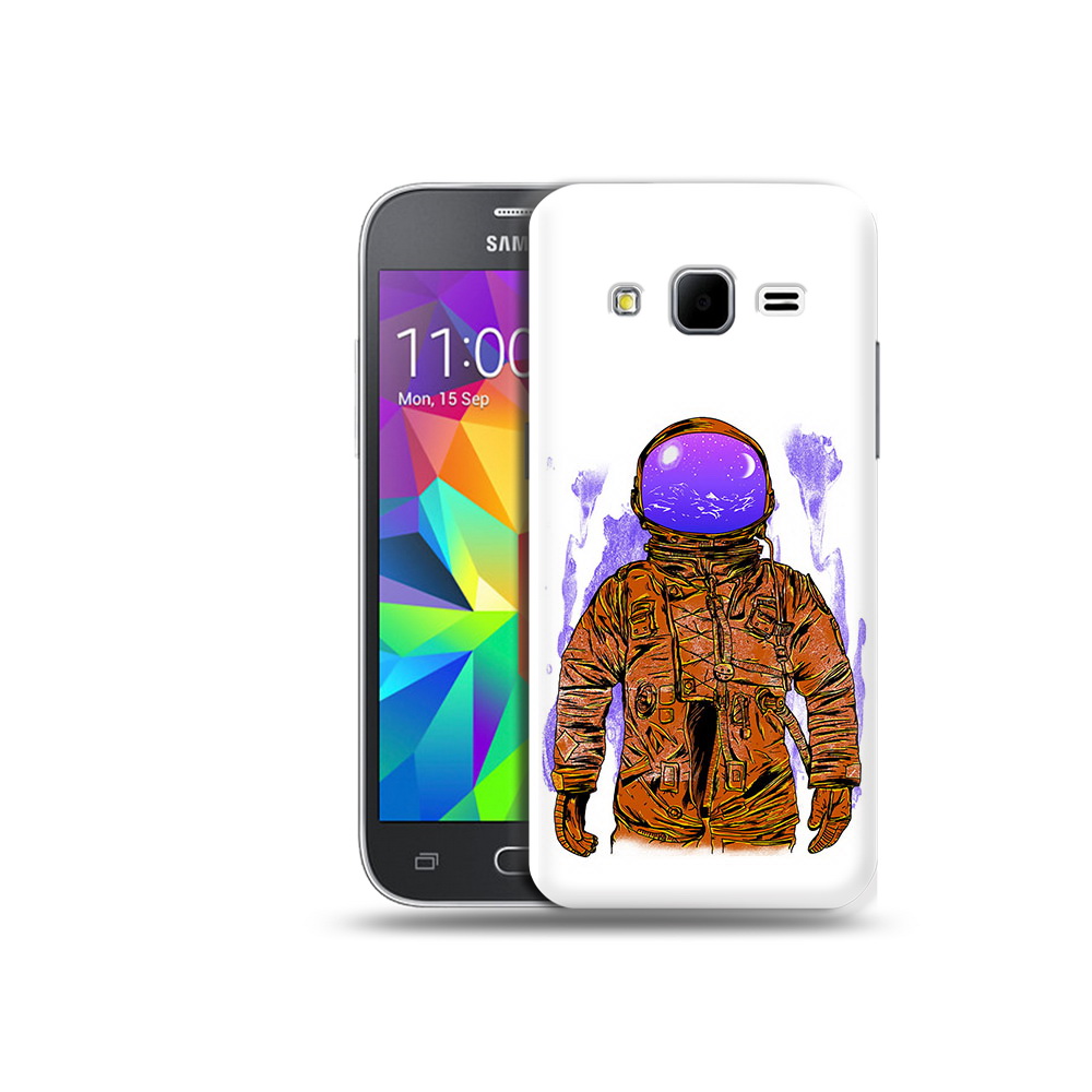 Чехол MyPads Tocco для Samsung Galaxy Core Prime нарисованный мужчина в скафандре