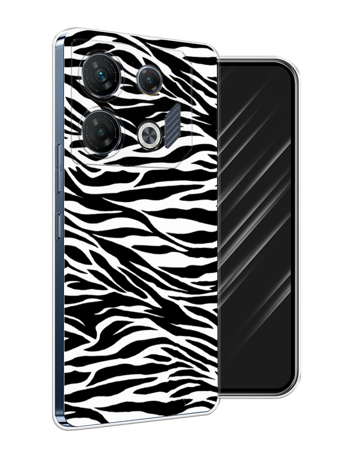 

Чехол Awog на Infinix GT 10 Pro "Принт зебра", Белый;серый;черный, 3104850-1