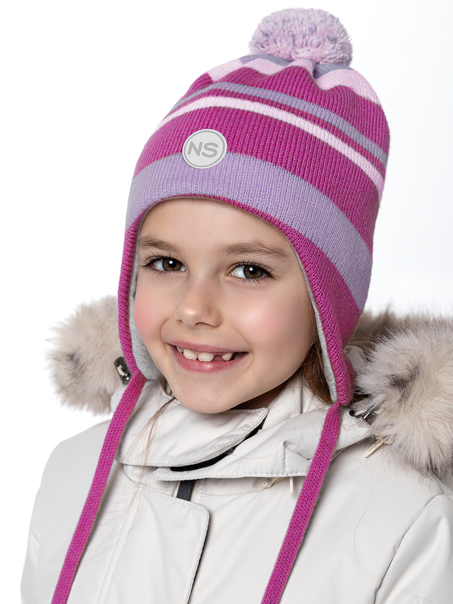 

Шапка детская NIKASTYLE 11з15424, ягода фиалка, 48-52, Розовый;фиолетовый, 11з15424