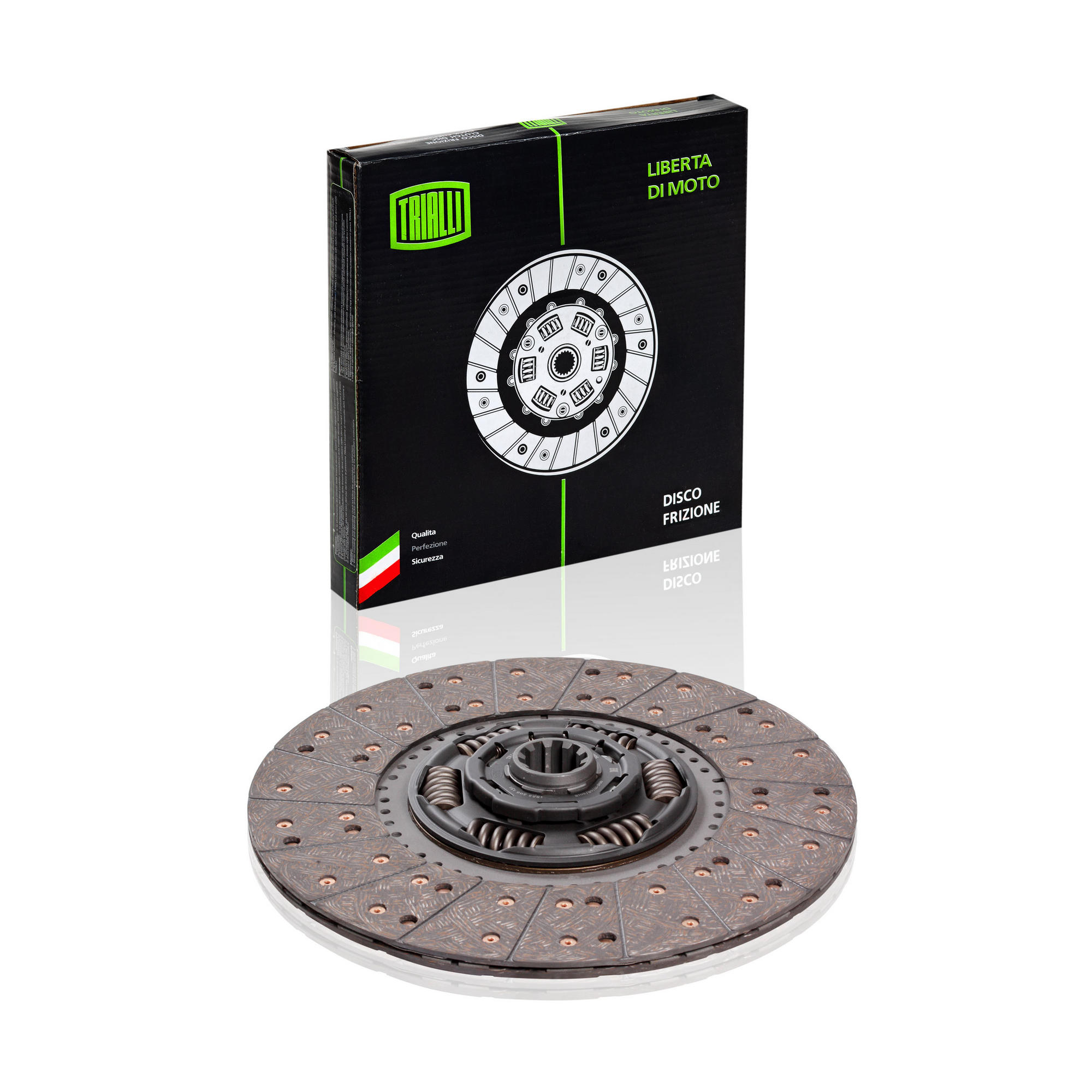 фото Диск сцепления ведомый маз 5336/5516/6303/5551 (395wgtz 1 3/4&quot;-10n) trialli fd 1205