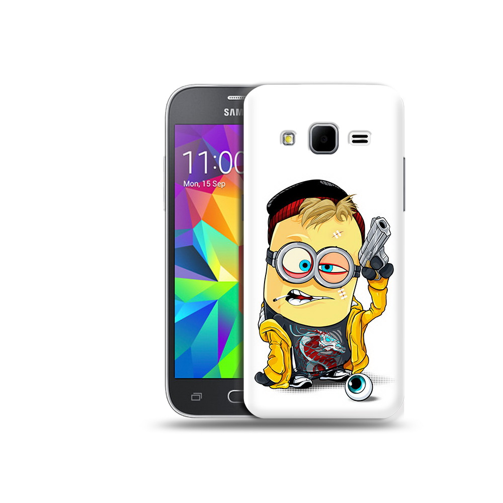 

Чехол MyPads Tocco для Samsung Galaxy Core Prime миньон бандит (PT11933.566.475), Прозрачный, Tocco