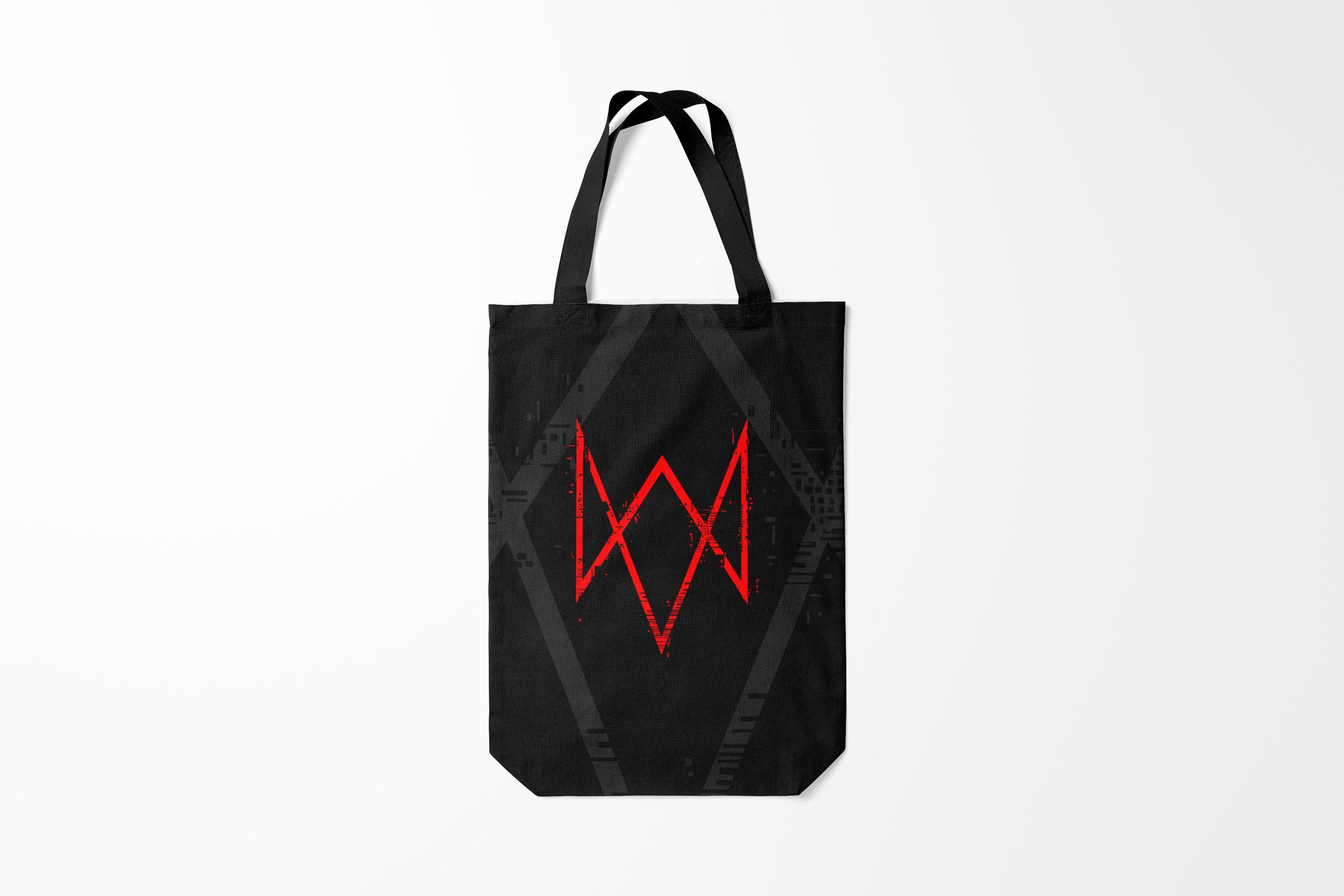 

Сумка шoппер унисекс Burnettie Watch Dogs 2 Legion, черный; зеленый, Watch Dogs 2 Legion