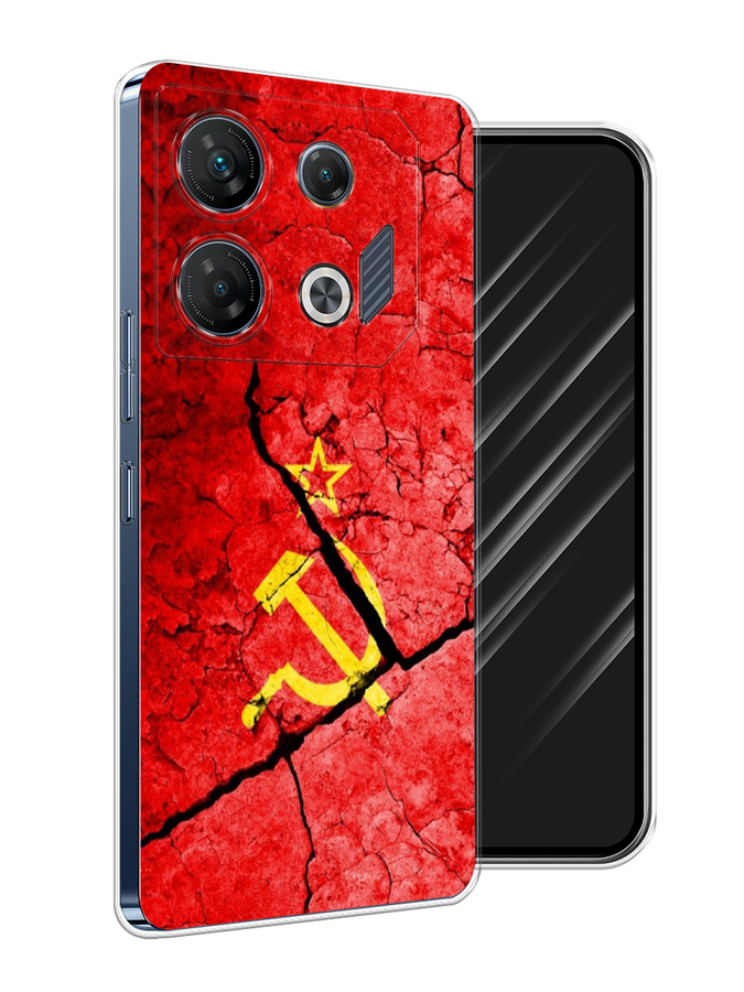 

Чехол Awog на Infinix GT 10 Pro "СССР", Красный;черный;желтый, 3104850-1