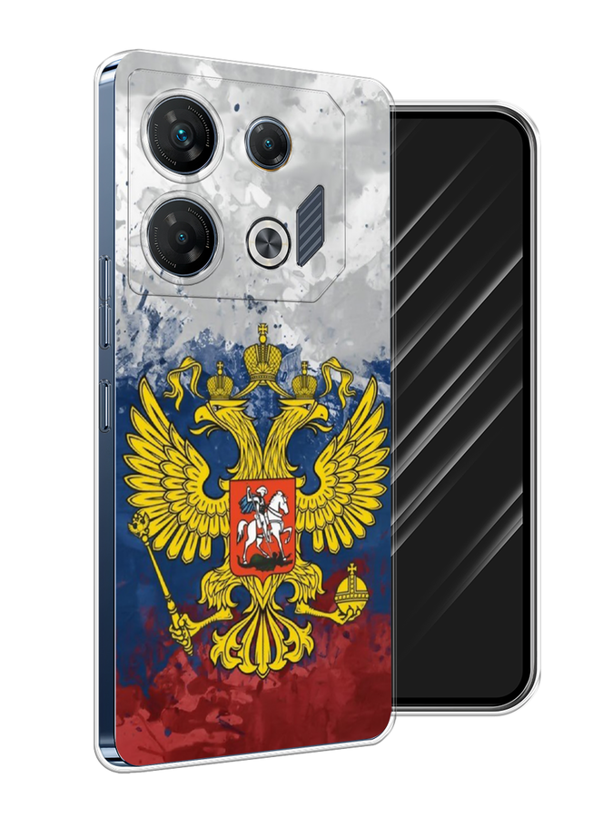 

Чехол Awog на Infinix GT 10 Pro "РФ", Белый;синий;красный, 3104850-1