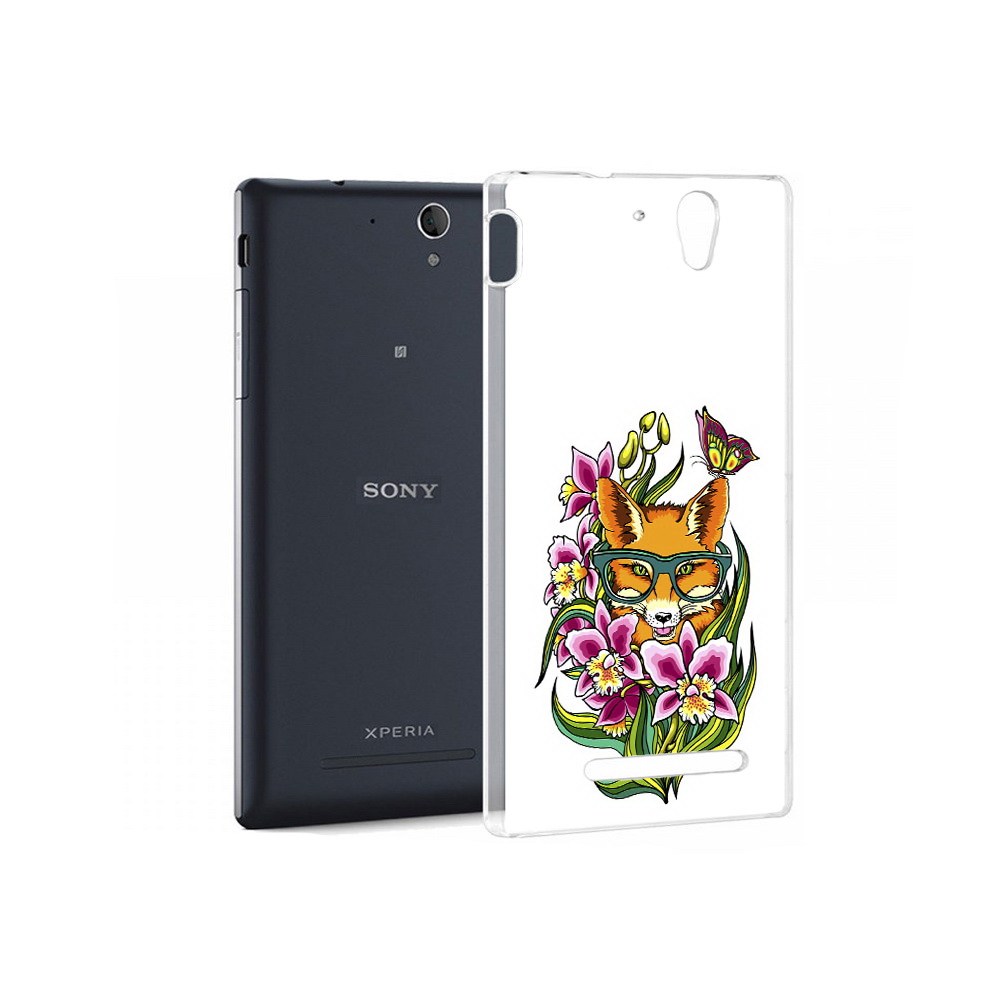 

Чехол MyPads Tocco для Sony Xperia C3 Лиса в цветах (PT18760.251.108), Прозрачный, Tocco