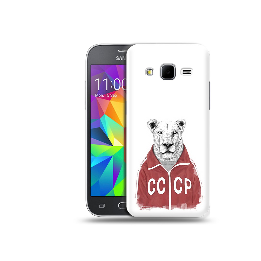 

Чехол MyPads Tocco для Samsung Galaxy Core Prime львица ссср (PT11933.566.450), Прозрачный, Tocco