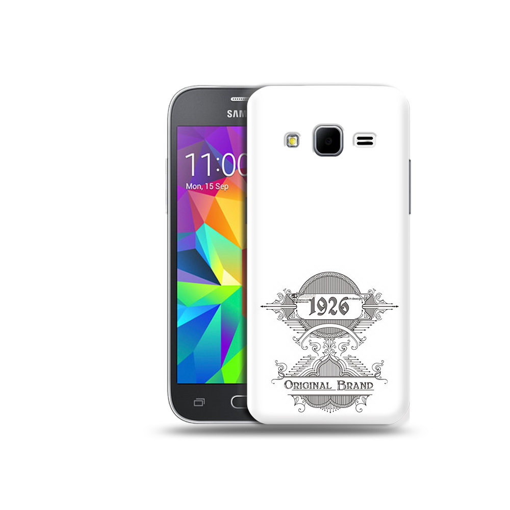 

Чехол MyPads Tocco для Samsung Galaxy Core Prime логотип черно белый (PT11933.566.446), Прозрачный, Tocco