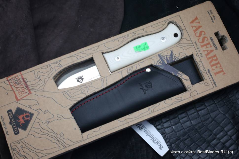 

Нескладной нож Vassfaret (White Micarta) 90 мм. BR/19931 (Brusletto)