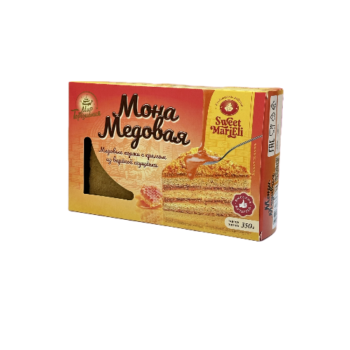 

Торт медовик SWEET MARIELI Мона Медовая, 350 г, Мона Медовая