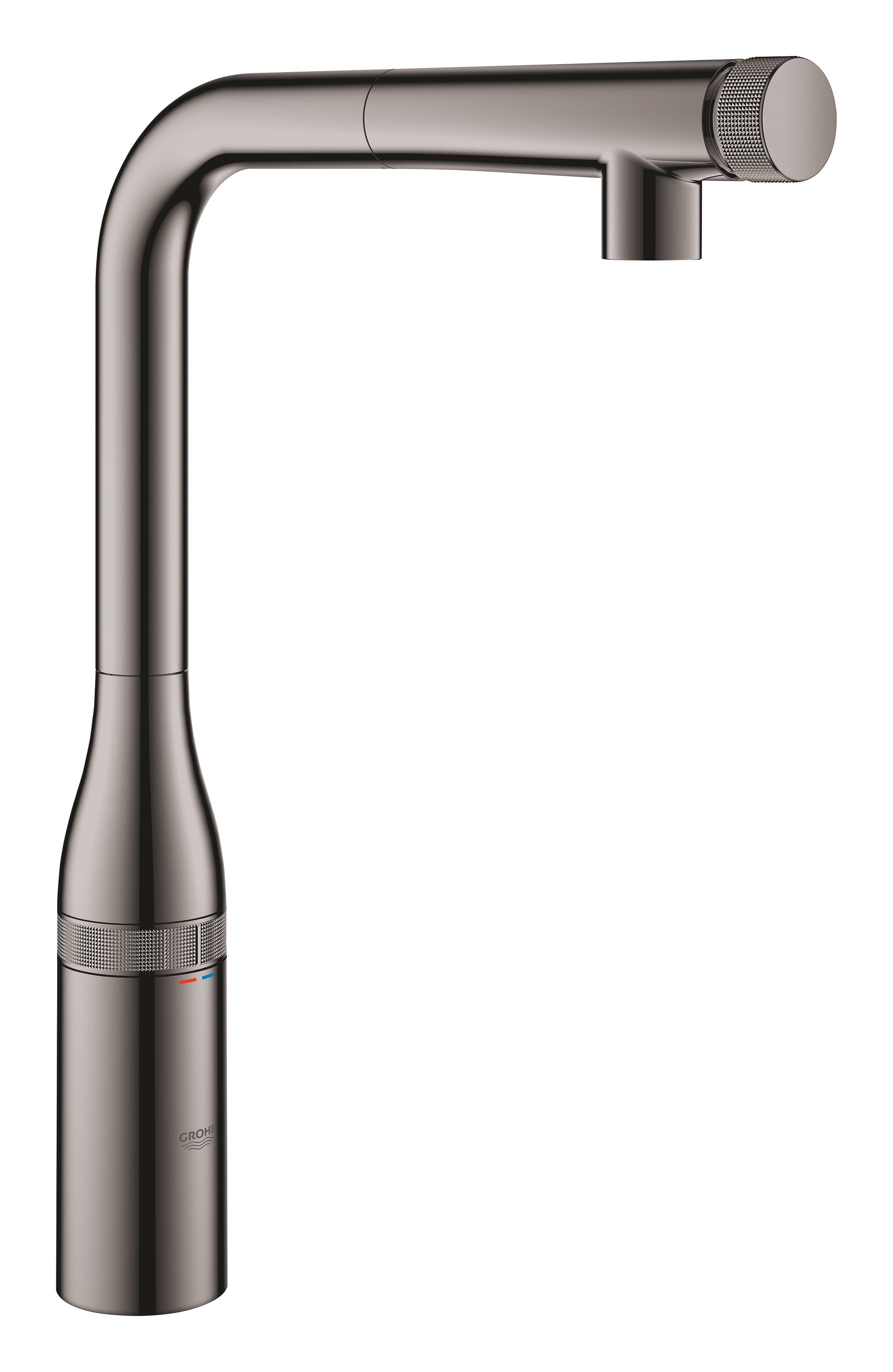 

Смеситель для кухни GROHE Essence SmartControl , темный графит, глянец (31615A00), Черный, SmartControl